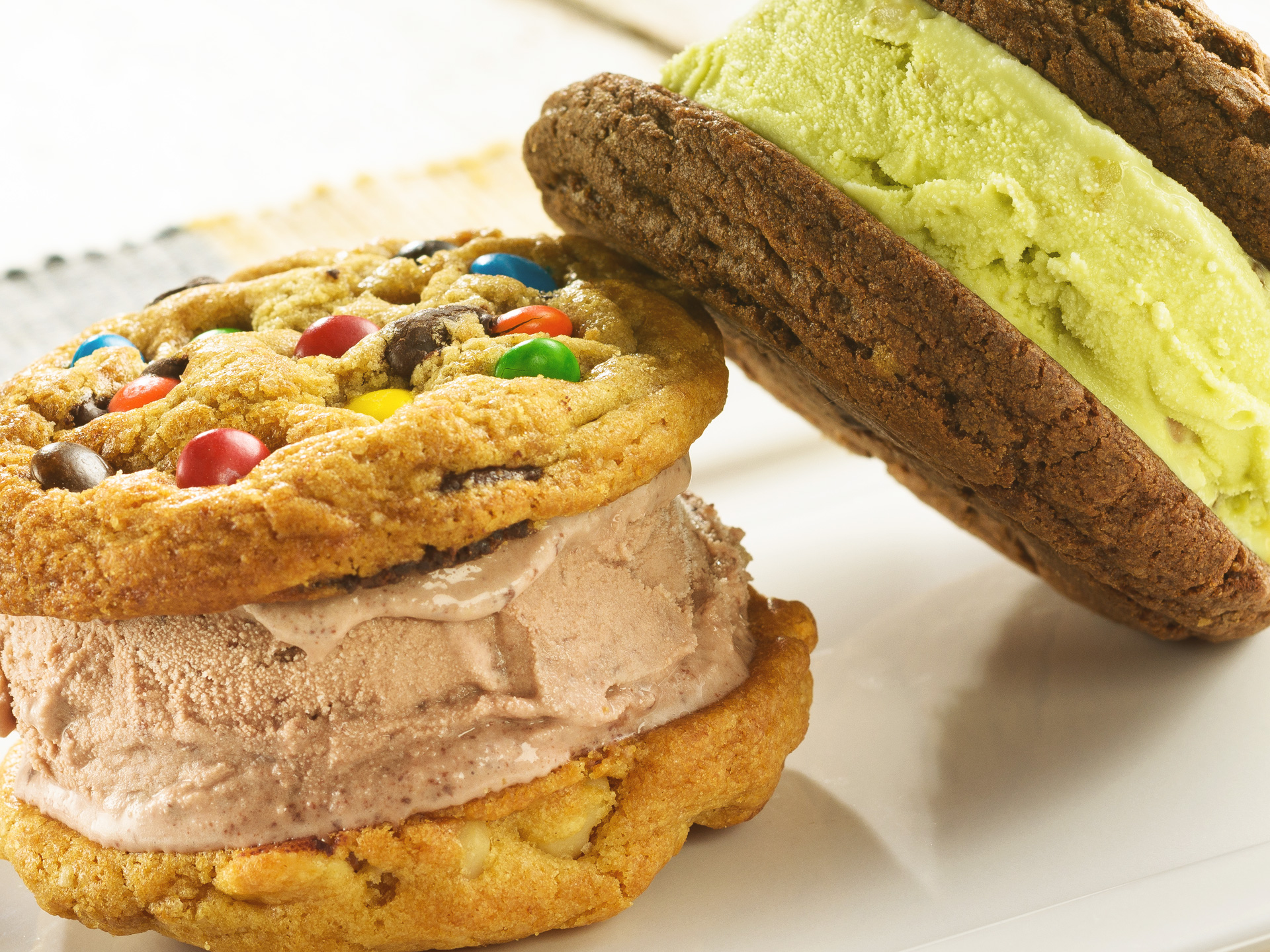 Cookies com sorvete